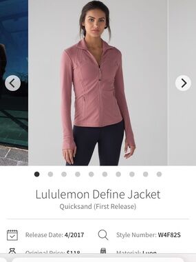 lululemon athletica Define Jacket - Quicksand Pink 4